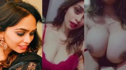 Girl Slut Pressing Her Boob and Nipples
